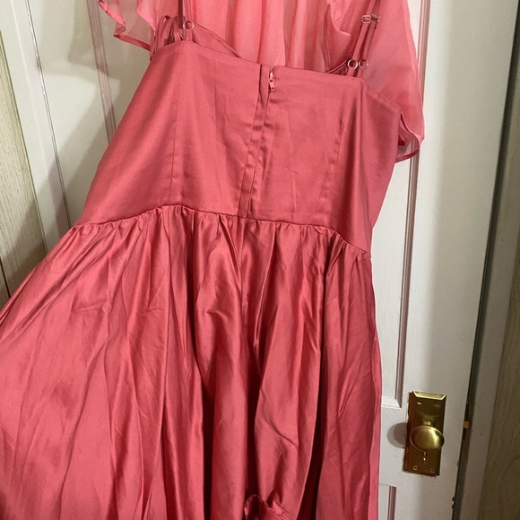 Coral unique vintage never worn dress - Picture 4 of 4